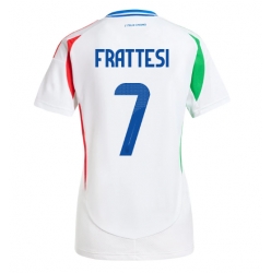 Italien Davide Frattesi #7 Auswärtstrikot Frauen EM 2024 Kurzarm