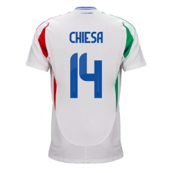 Italien Federico Chiesa #14 Auswärtstrikot EM 2024 Kurzarm