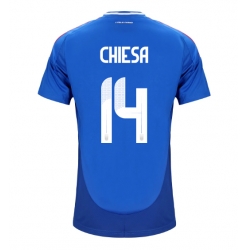 Italien Federico Chiesa #14 Heimtrikot EM 2024 Kurzarm