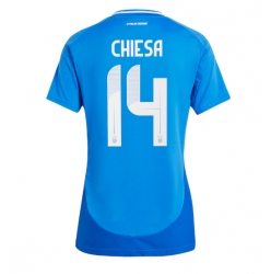 Italien Federico Chiesa #14 Heimtrikot Frauen EM 2024 Kurzarm