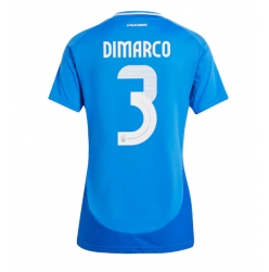 Italien Federico Dimarco #3 Heimtrikot Frauen EM 2024 Kurzarm