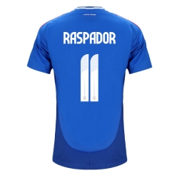 Italien Giacomo Raspadori #11 Heimtrikot EM 2024 Kurzarm