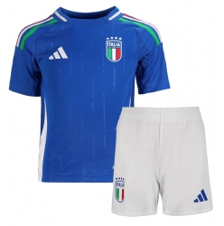 Italien Heimtrikot Kinder EM 2024 Kurzarm (+ kurze hosen)