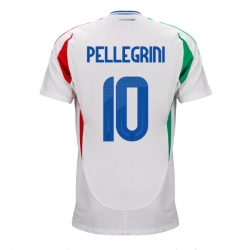 Italien Lorenzo Pellegrini #10 Auswärtstrikot EM 2024 Kurzarm