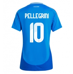 Italien Lorenzo Pellegrini #10 Heimtrikot Frauen EM 2024 Kurzarm