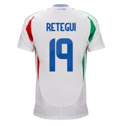 Italien Mateo Retegui #19 Auswärtstrikot EM 2024 Kurzarm