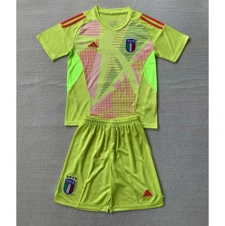 Italien Torwart Heimtrikot Kinder EM 2024 Kurzarm (+ kurze hosen)