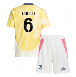 Juventus Danilo Luiz #6 Auswärtstrikot Kinder 2024-25 Kurzarm (+ kurze hosen)