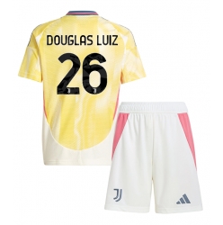 Juventus Douglas Luiz #26 Auswärtstrikot Kinder 2024-25 Kurzarm (+ kurze hosen)