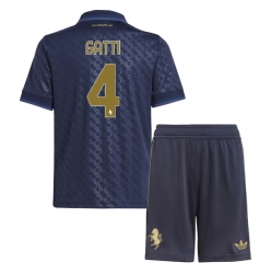 Juventus Federico Gatti #4 3rd trikot Kinder 2024-25 Kurzarm (+ kurze hosen)