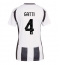 Juventus Federico Gatti #4 Heimtrikot Frauen 2024-25 Kurzarm