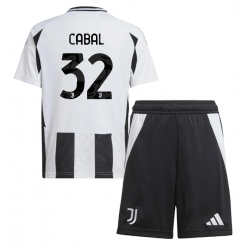 Juventus Juan Cabal #32 Heimtrikot Kinder 2024-25 Kurzarm (+ kurze hosen)