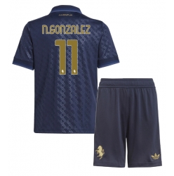 Juventus Nicolas Gonzalez #11 3rd trikot Kinder 2024-25 Kurzarm (+ kurze hosen)