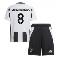 Juventus Teun Koopmeiners #8 Heimtrikot Kinder 2024-25 Kurzarm (+ kurze hosen)