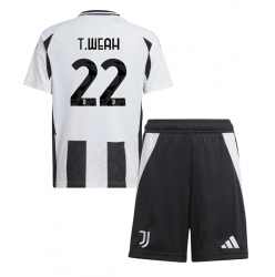 Juventus Timothy Weah #22 Heimtrikot Kinder 2024-25 Kurzarm (+ kurze hosen)