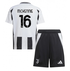 Juventus Weston McKennie #16 Heimtrikot Kinder 2024-25 Kurzarm (+ kurze hosen)