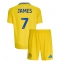 Leeds United Daniel James #7 Auswärtstrikot Kinder 2024-25 Kurzarm (+ kurze hosen)