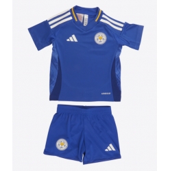 Leicester City Heimtrikot Kinder 2024-25 Kurzarm (+ kurze hosen)