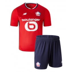 Lille OSC Heimtrikot Kinder 2024-25 Kurzarm (+ kurze hosen)