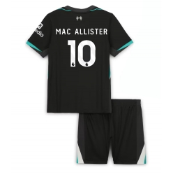 Liverpool Alexis Mac Allister #10 Auswärtstrikot Kinder 2024-25 Kurzarm (+ kurze hosen)