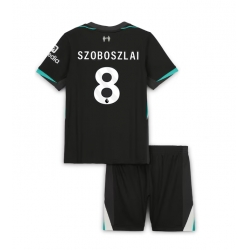 Liverpool Dominik Szoboszlai #8 Auswärtstrikot Kinder 2024-25 Kurzarm (+ kurze hosen)