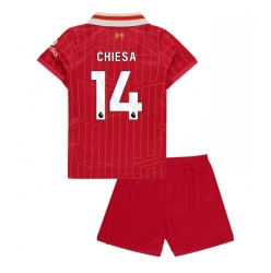 Liverpool Federico Chiesa #14 Heimtrikot Kinder 2024-25 Kurzarm (+ kurze hosen)