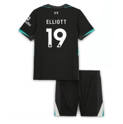 Liverpool Harvey Elliott #19 Auswärtstrikot Kinder 2024-25 Kurzarm (+ kurze hosen)