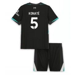 Liverpool Ibrahima Konate #5 Auswärtstrikot Kinder 2024-25 Kurzarm (+ kurze hosen)