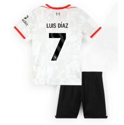 Liverpool Luis Diaz #7 3rd trikot Kinder 2024-25 Kurzarm (+ kurze hosen)