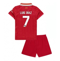 Liverpool Luis Diaz #7 Heimtrikot Kinder 2024-25 Kurzarm (+ kurze hosen)