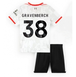 Liverpool Ryan Gravenberch #38 3rd trikot Kinder 2024-25 Kurzarm (+ kurze hosen)