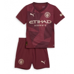 Manchester City 3rd trikot Kinder 2024-25 Kurzarm (+ kurze hosen)