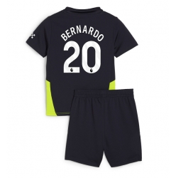 Manchester City Bernardo Silva #20 Auswärtstrikot Kinder 2024-25 Kurzarm (+ kurze hosen)