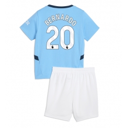 Manchester City Bernardo Silva #20 Heimtrikot Kinder 2024-25 Kurzarm (+ kurze hosen)