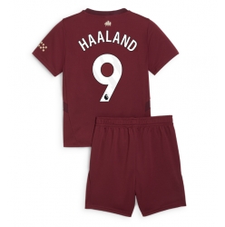 Manchester City Erling Haaland #9 3rd trikot Kinder 2024-25 Kurzarm (+ kurze hosen)