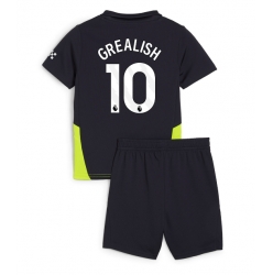 Manchester City Jack Grealish #10 Auswärtstrikot Kinder 2024-25 Kurzarm (+ kurze hosen)