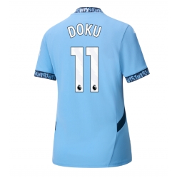 Manchester City Jeremy Doku #11 Heimtrikot Frauen 2024-25 Kurzarm