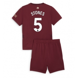 Manchester City John Stones #5 3rd trikot Kinder 2024-25 Kurzarm (+ kurze hosen)