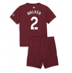 Manchester City Kyle Walker #2 3rd trikot Kinder 2024-25 Kurzarm (+ kurze hosen)