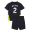 Manchester City Kyle Walker #2 Auswärtstrikot Kinder 2024-25 Kurzarm (+ kurze hosen)