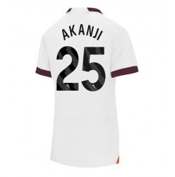 Manchester City Manuel Akanji #25 Auswärtstrikot Frauen 2023-24 Kurzarm