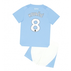 Manchester City Mateo Kovacic #8 Heimtrikot Kinder 2023-24 Kurzarm (+ kurze hosen)