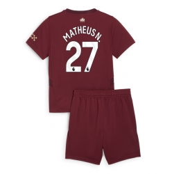 Manchester City Matheus Nunes #27 3rd trikot Kinder 2024-25 Kurzarm (+ kurze hosen)