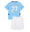 Manchester City Matheus Nunes #27 Heimtrikot Kinder 2024-25 Kurzarm (+ kurze hosen)