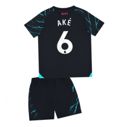 Manchester City Nathan Ake #6 3rd trikot Kinder 2023-24 Kurzarm (+ kurze hosen)