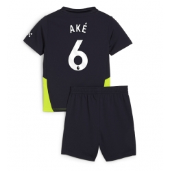 Manchester City Nathan Ake #6 Auswärtstrikot Kinder 2024-25 Kurzarm (+ kurze hosen)