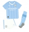 Manchester City Nathan Ake #6 Heimtrikot Kinder 2023-24 Kurzarm (+ kurze hosen)