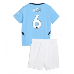 Manchester City Nathan Ake #6 Heimtrikot Kinder 2024-25 Kurzarm (+ kurze hosen)