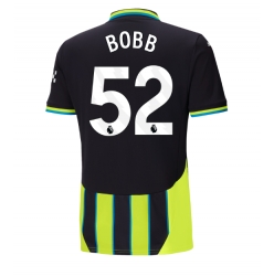 Manchester City Oscar Bobb #52 Auswärtstrikot 2024-25 Kurzarm