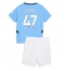 Manchester City Phil Foden #47 Heimtrikot Kinder 2024-25 Kurzarm (+ kurze hosen)